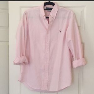 Ralph Lauren men stripe dress shirt button down